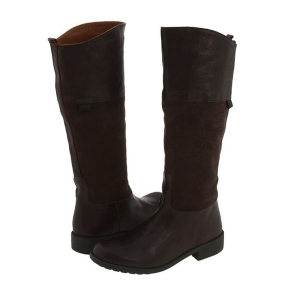 Camper Shoes - New Camper 1912 Brown Leather Suede Boots Size 35 5 Knee High Tall